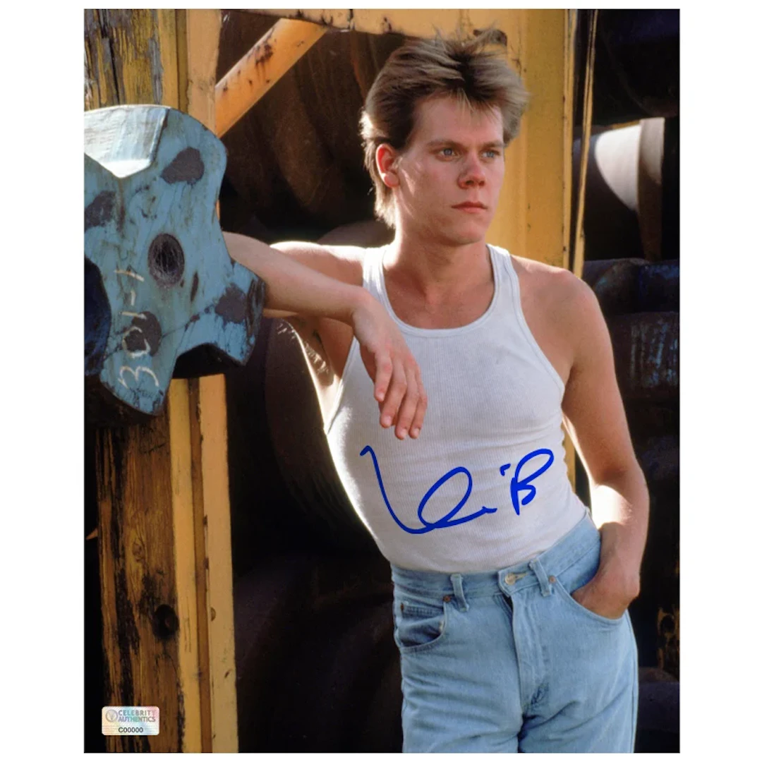 Kevin Bacon Autographed 1984 Footloose Ren 8x10 Photo