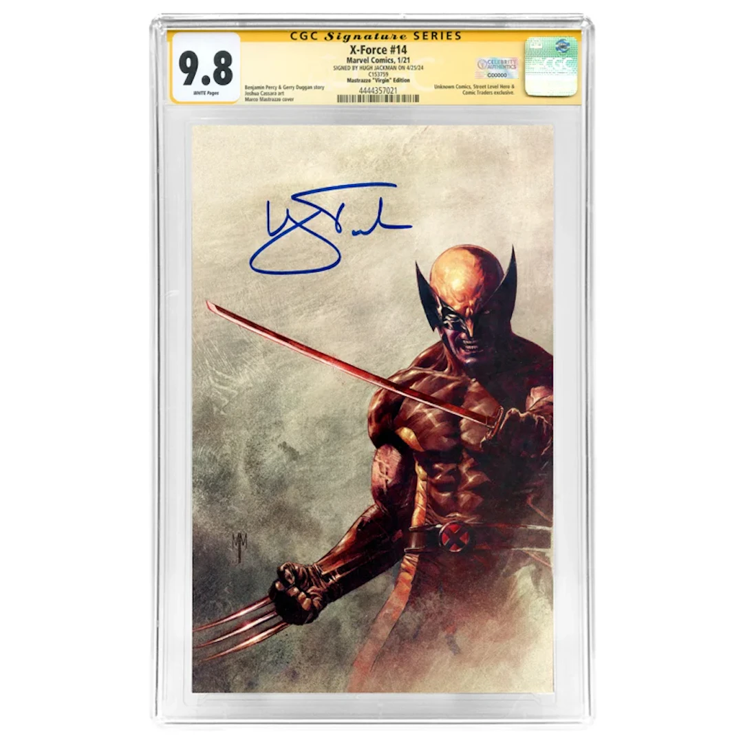 Hugh Jackman Autographed 2001 X-Force #14 Marco Mastrazzo Virgin Variant