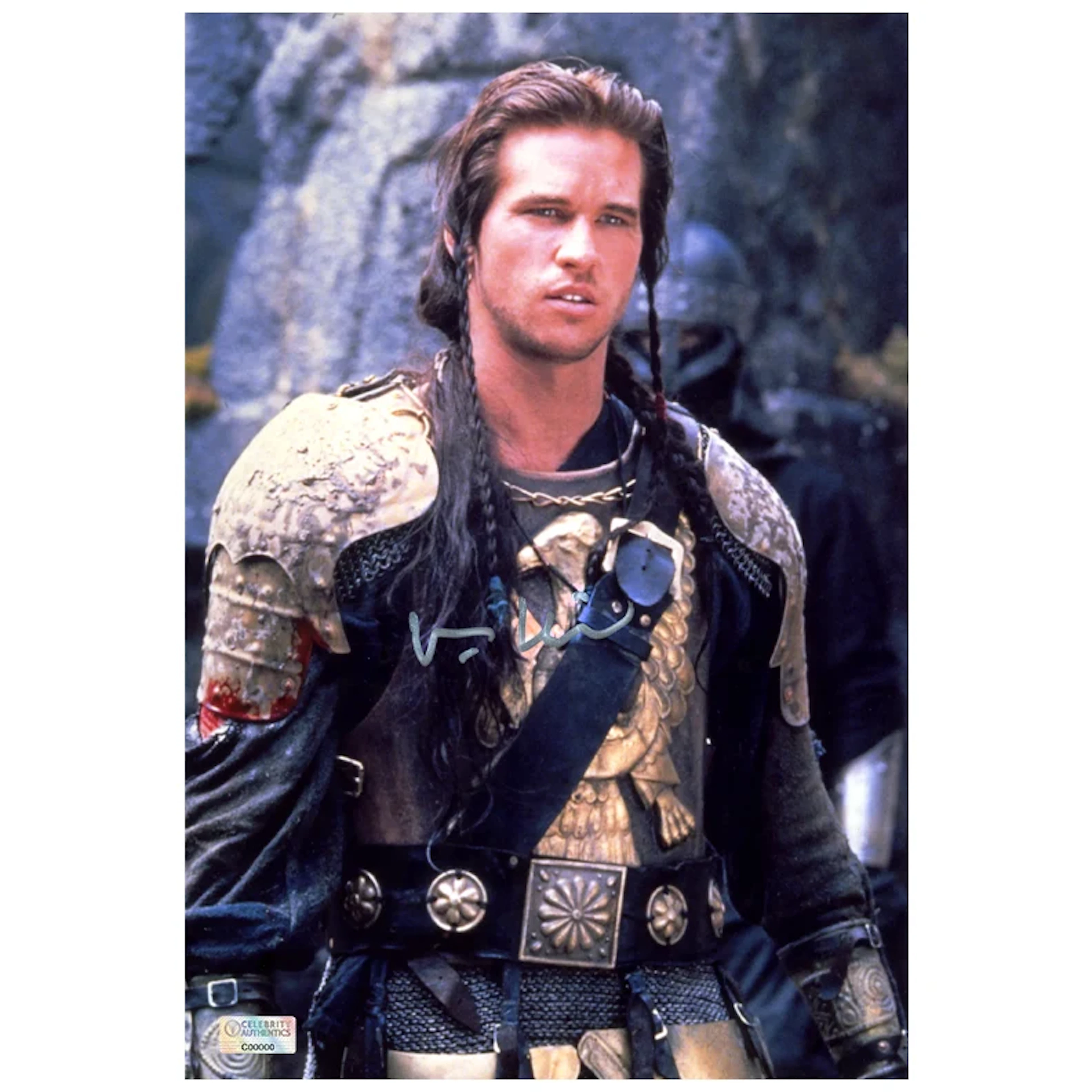 Val Kilmer Autographed 1988 Willow Madmartigan 8x12 Photo