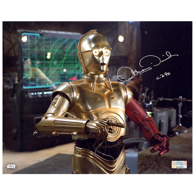 Anthony Daniels Autographed Star Wars: The Force Awakens C-3PO D’Qar