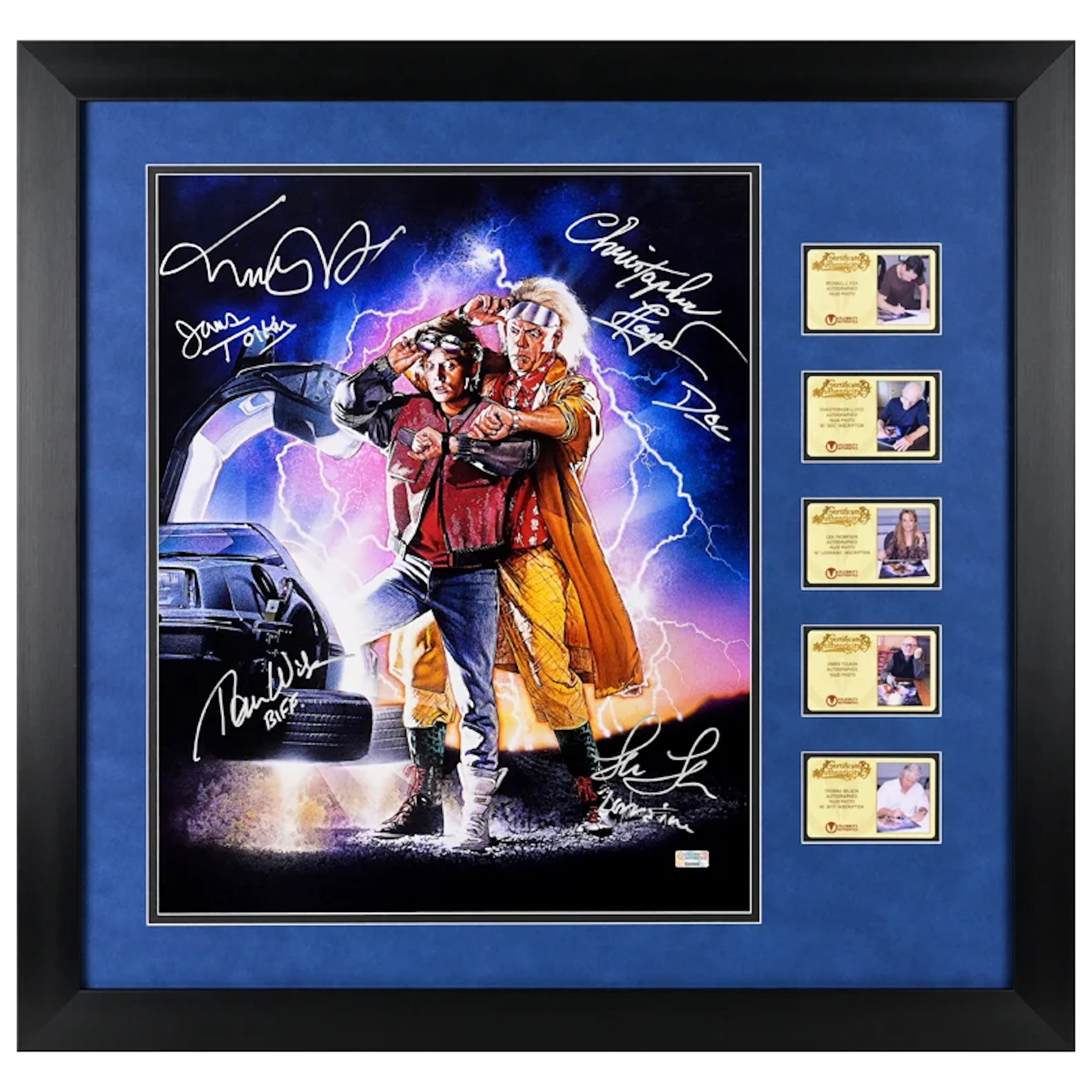 Michael J. Fox, Christopher Lloyd & Cast Autographed Back to the Future
