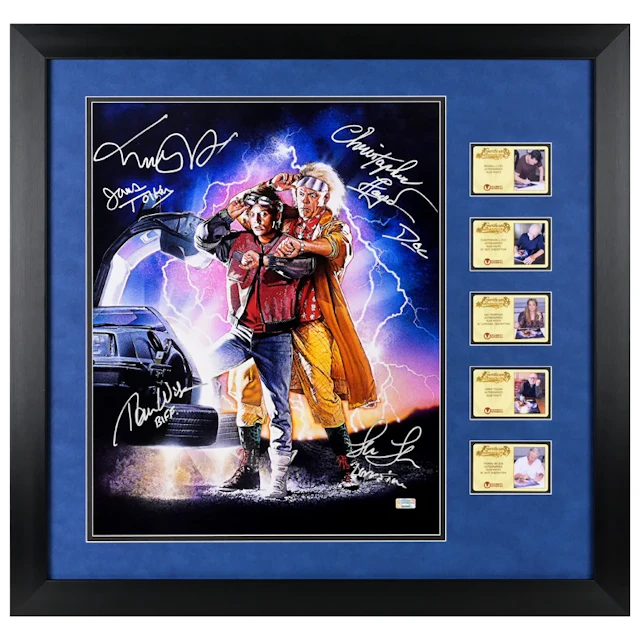 Michael J. Fox, Christopher Lloyd & Cast Autographed Back to the Future