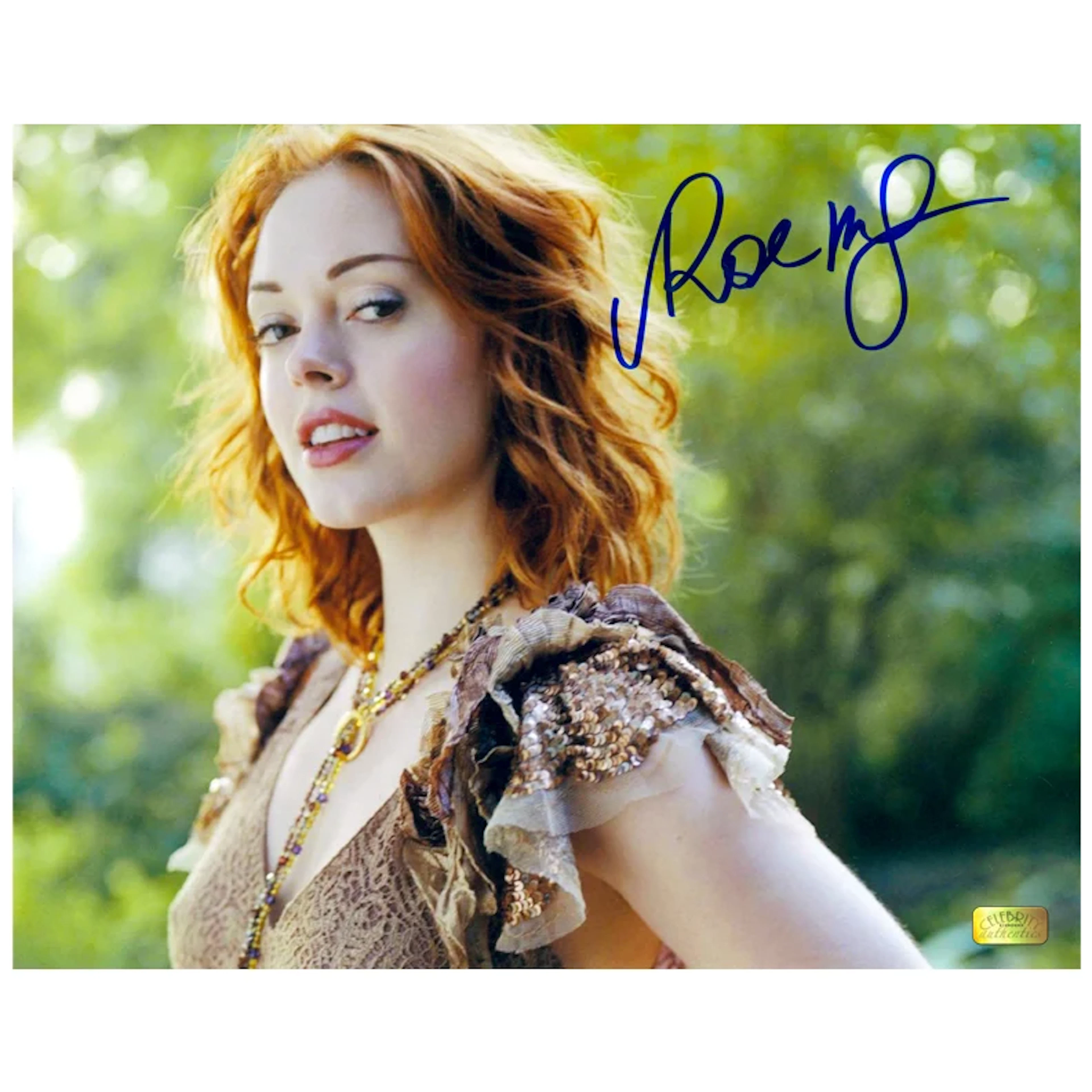 Rose McGowan Autographed Naughty Nature 8×10 Photo