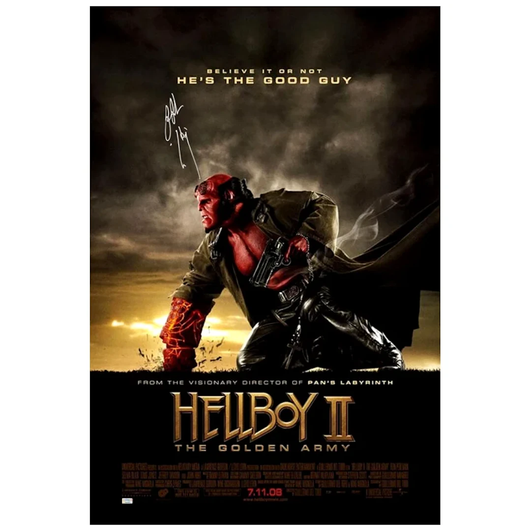 Ron Perlman Autographed 2008 Hellboy II The Golden Army Original 27x40