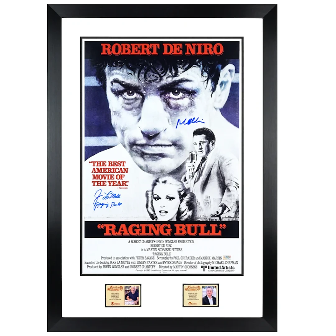 Robert De Niro, Jake LaMotta Autographed 1980 Raging Bull 16x24 Framed