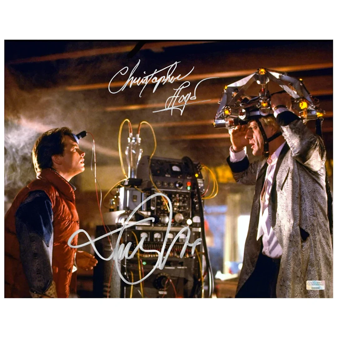 Michael J. Fox, Christopher Lloyd Autographed Back to the Future Marty