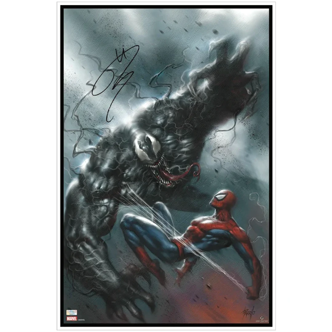 Tom Hardy Autographed Venom vs Spider-Man #21 16x24 Fine Art Giclee