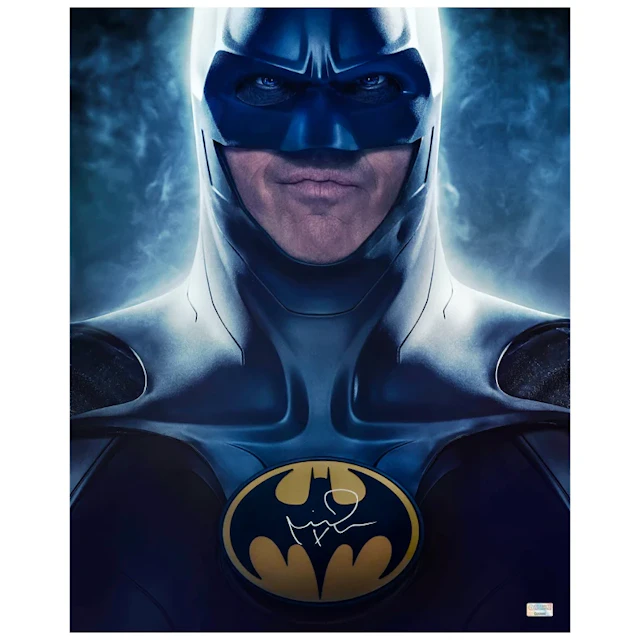 Michael Keaton Autographed 2023 The Flash Batman 16x20 Photo