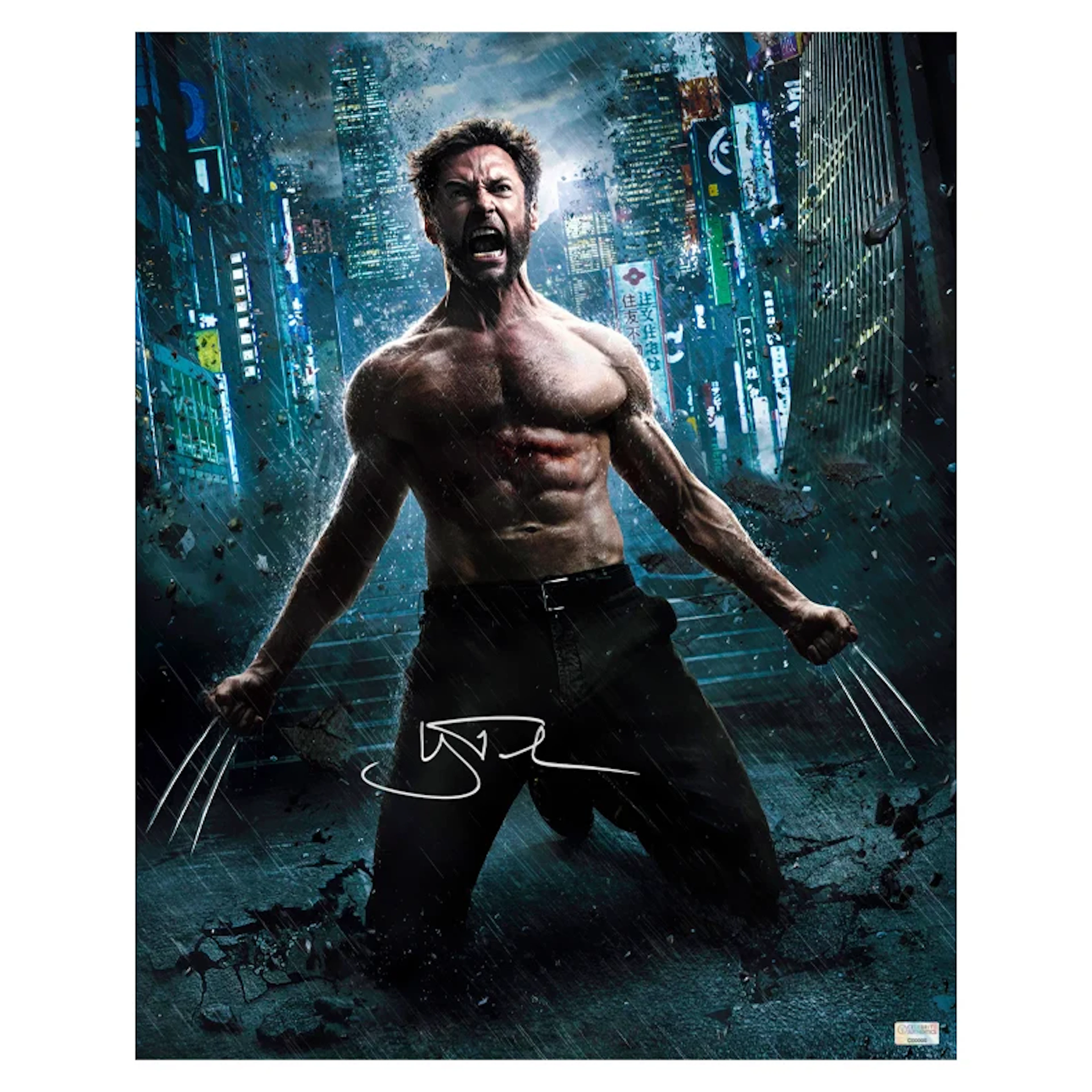Hugh Jackman Autographed 2013 The Wolverine 16x20 Photo