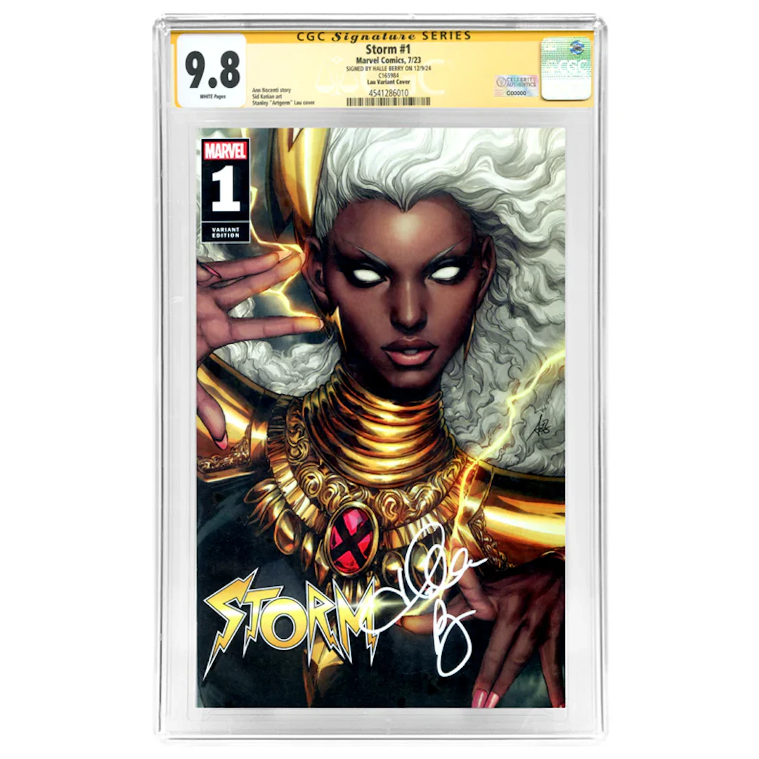 Halle Berry Autographed 2023 Storm #1 Lau Variant CGC SS 9.8