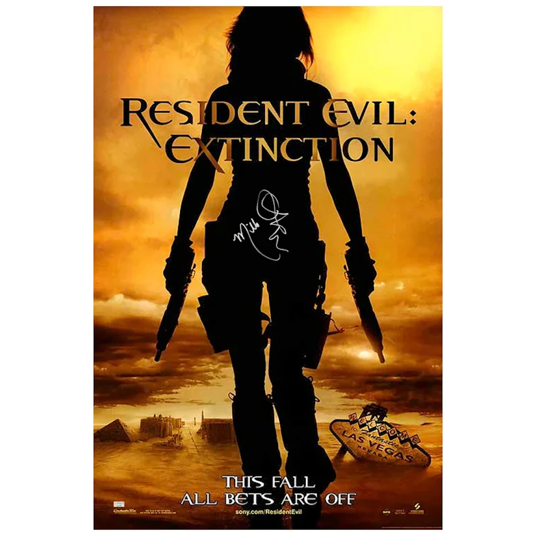 Milla Jovovich Autographed 2007 Resident Evil: Extinction 27x40 Double-Sided
