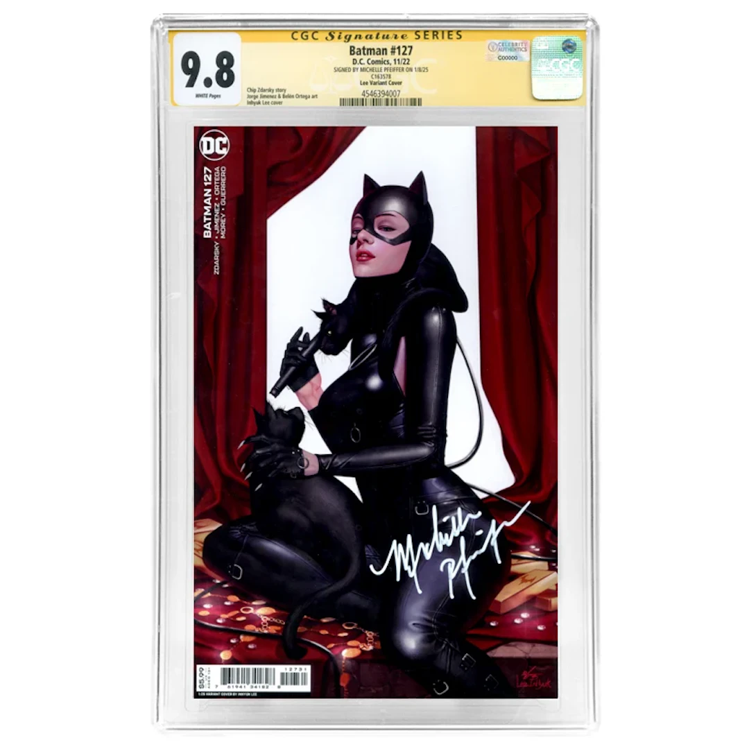 Michelle Pfeiffer Autographed 2022 Catwoman #127 Inhuyk Lee Variant CGC SS 9.8