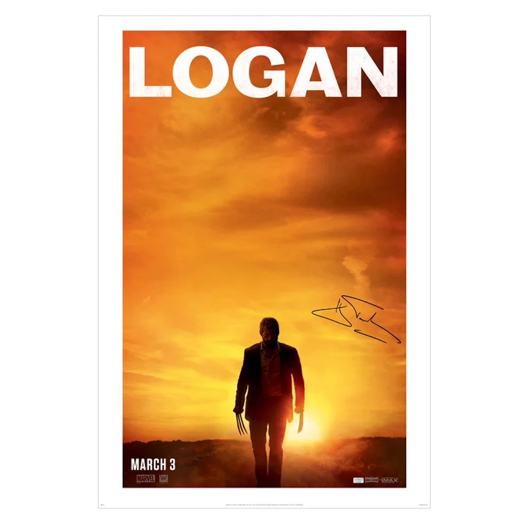 Hugh Jackman Autographed 2017 Logan Original 27x40 Double-Sided Advance