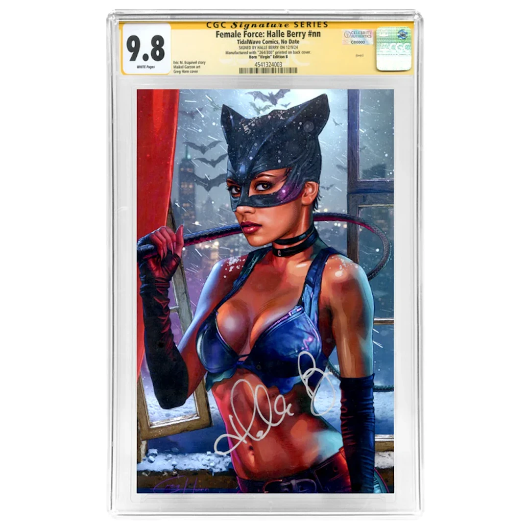 Halle Berry Autographed 2024 Female Force: Halle Berry nn Virgin Catwoman