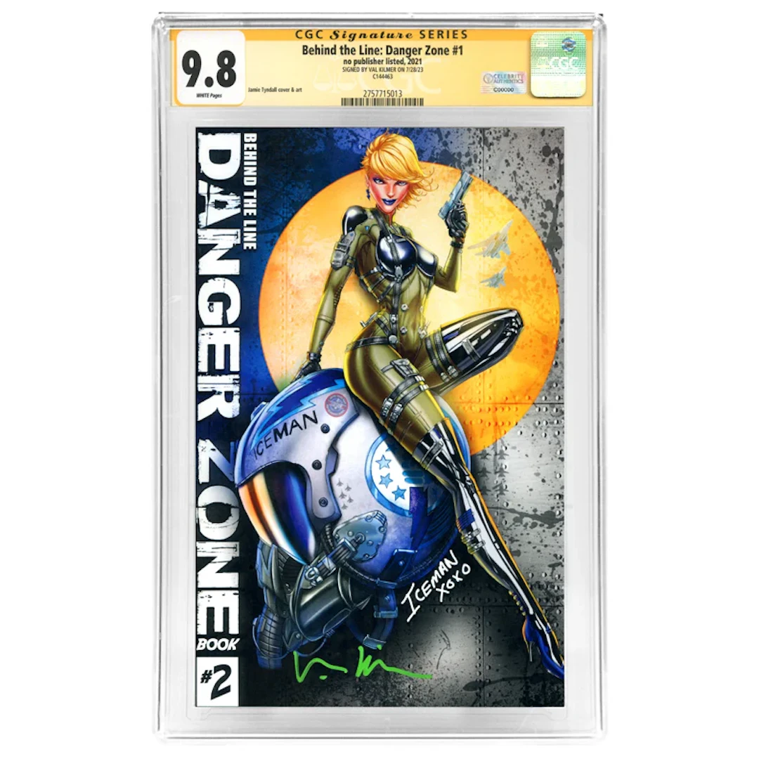 Val Kilmer Autographed 2021 Behind the Line Danger Zone #1 Iceman