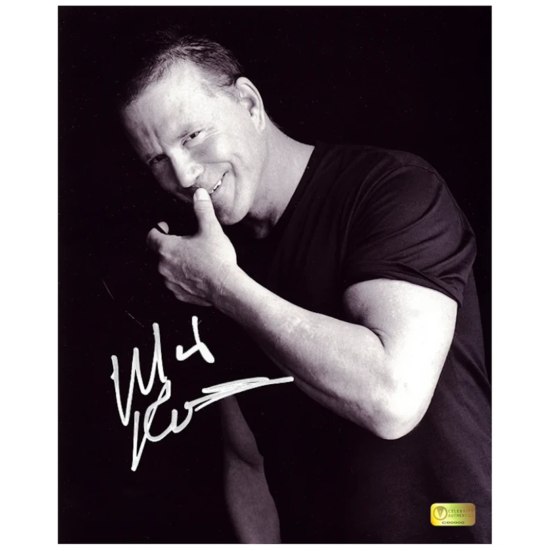 Mickey Rourke Autographed A Lighter Moment 8x10 Photo