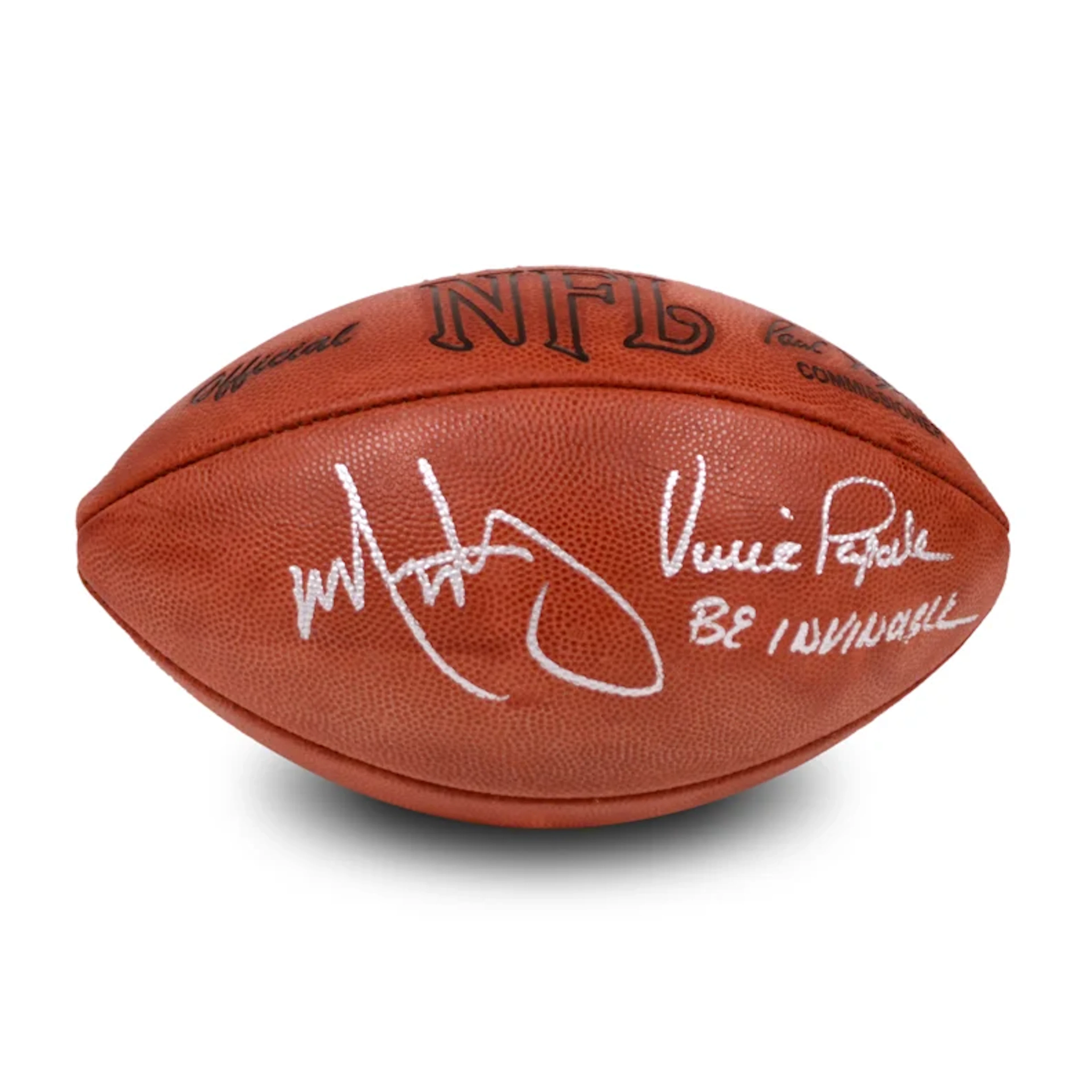 Mark Wahlberg and Vince Papale Autographed Official Football