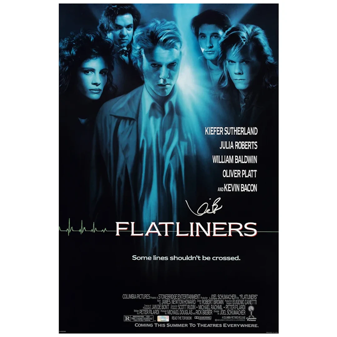 Kevin Bacon Autographed 1990 Flatliners 16x24 Movie Poster