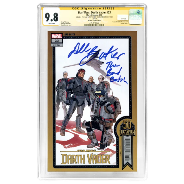 Dee Bradley Baker Autographed 2022 Star Wars Darth Vader #23 Chris