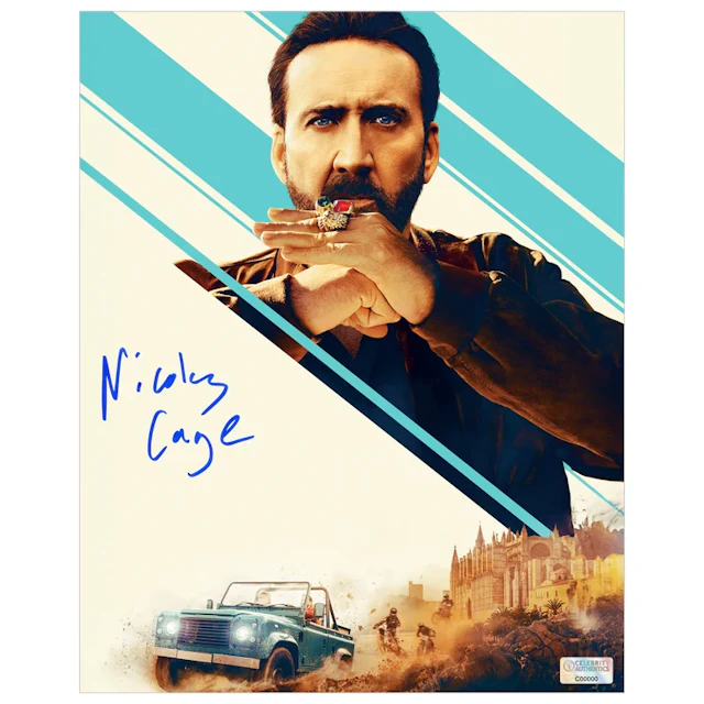 Nicolas Cage Autographed 2022 The Unbearable Weight of Massive Talent