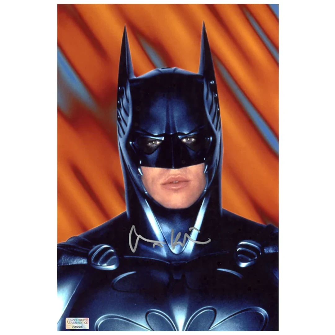Val Kilmer Autographed 1995 Batman Forever 8x12 Studio Photo