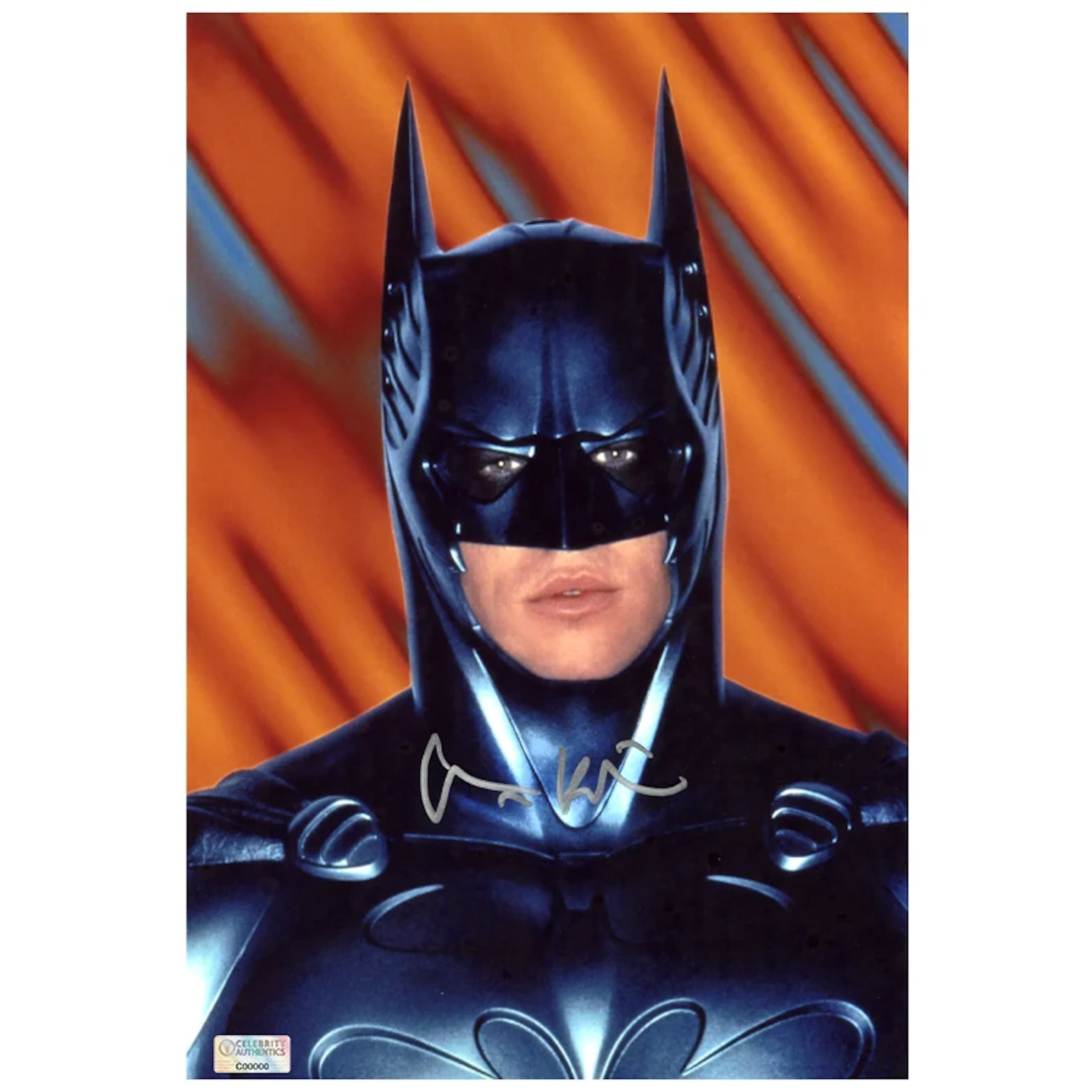 Val Kilmer Autographed 1995 Batman Forever 8x12 Studio Photo