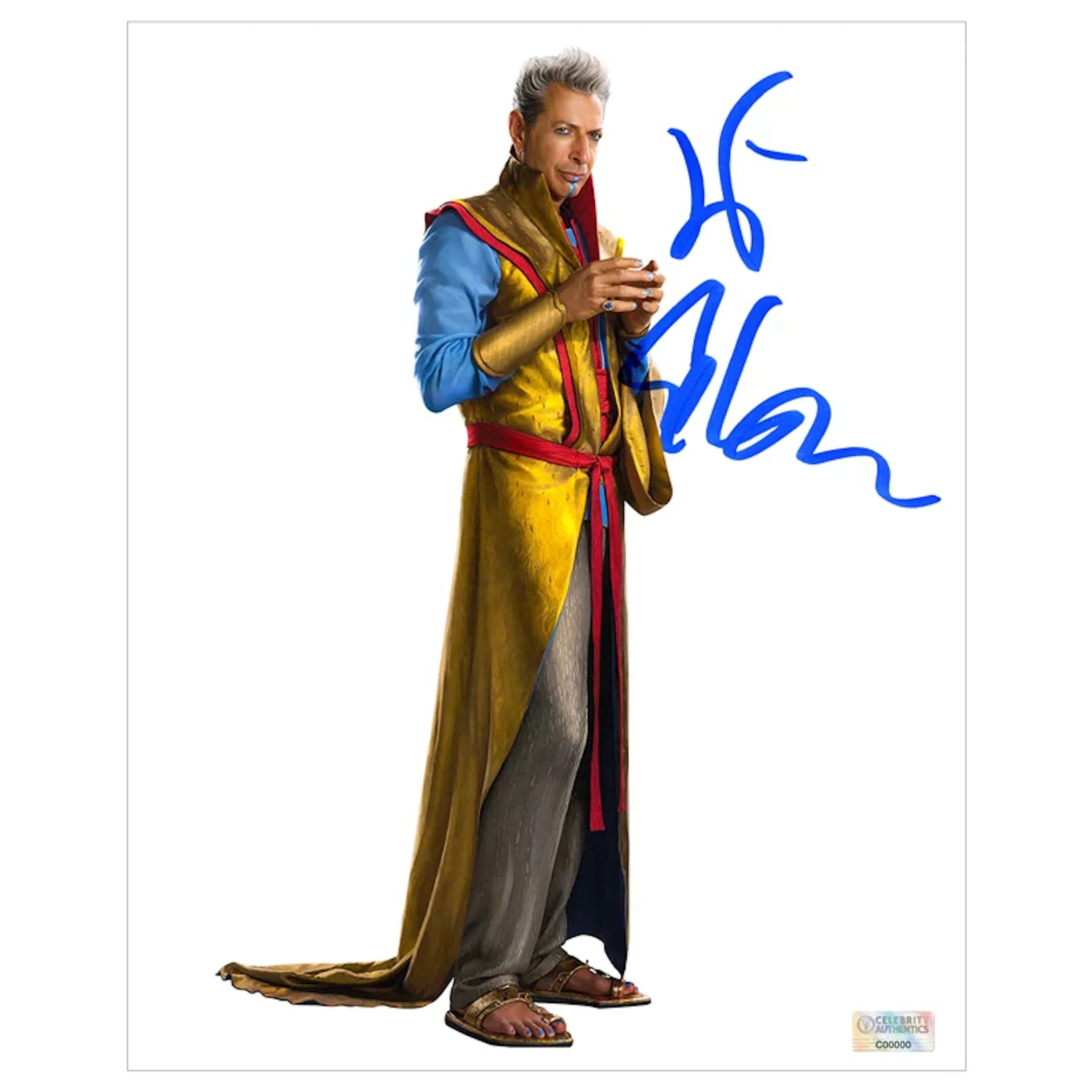 Jeff Goldblum Autographed 2017 Thor Ragnarok The Grandmaster 8x10 Studio Photo