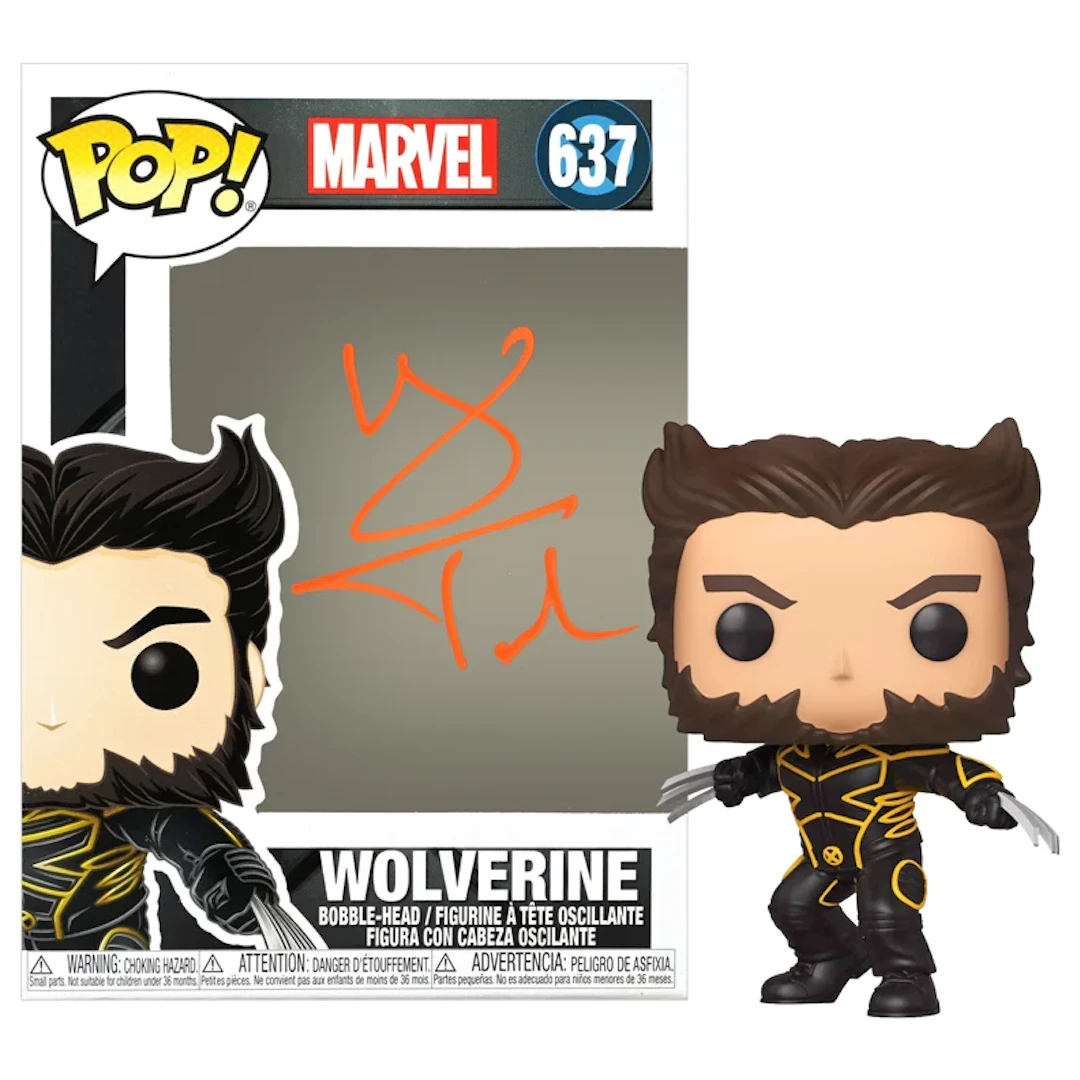 Hugh Jackman Autographed Funko Wolverine Pop Vinyl Figure #637