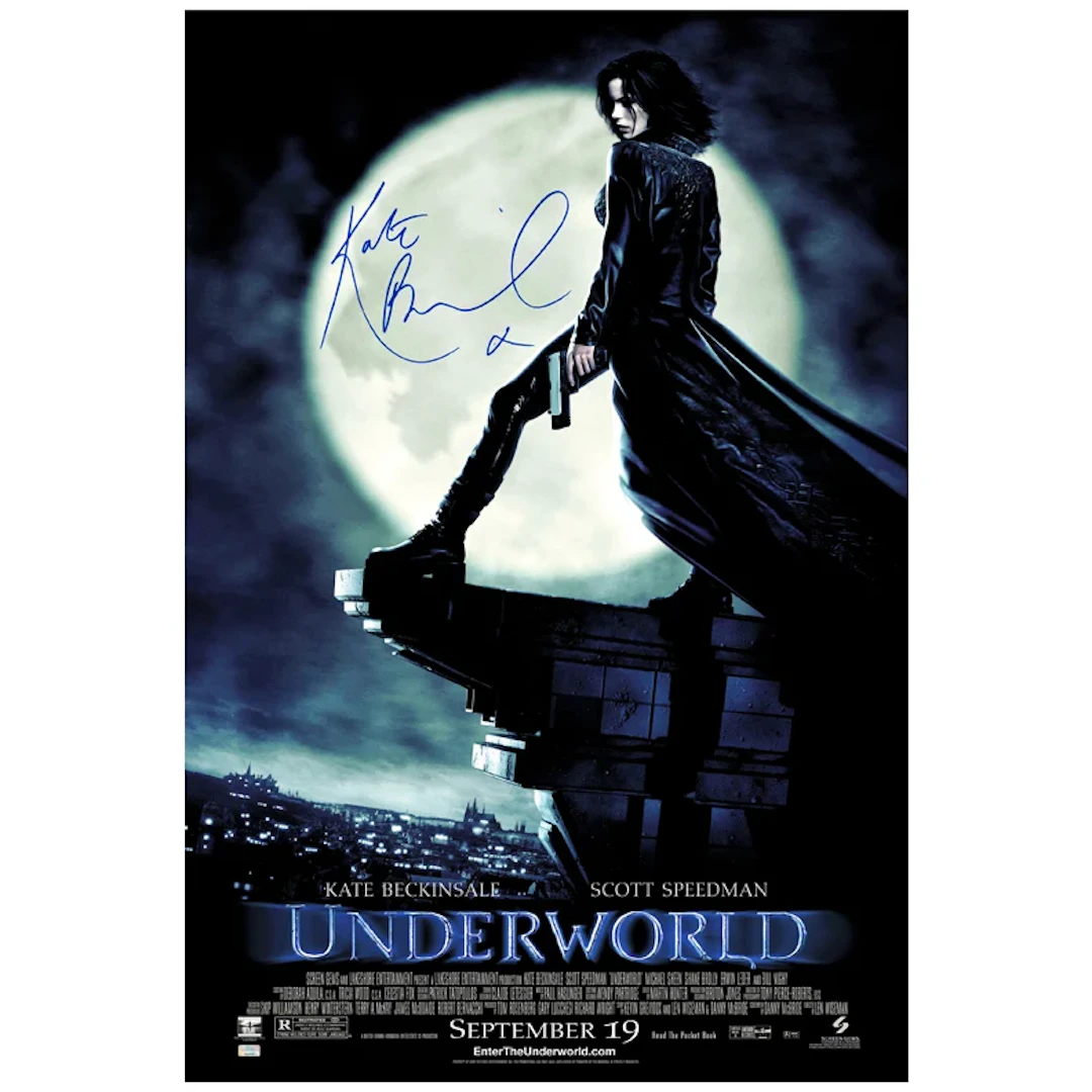 Kate Beckinsale Autographed 2003 Underworld Original 27x40 Double-Sided