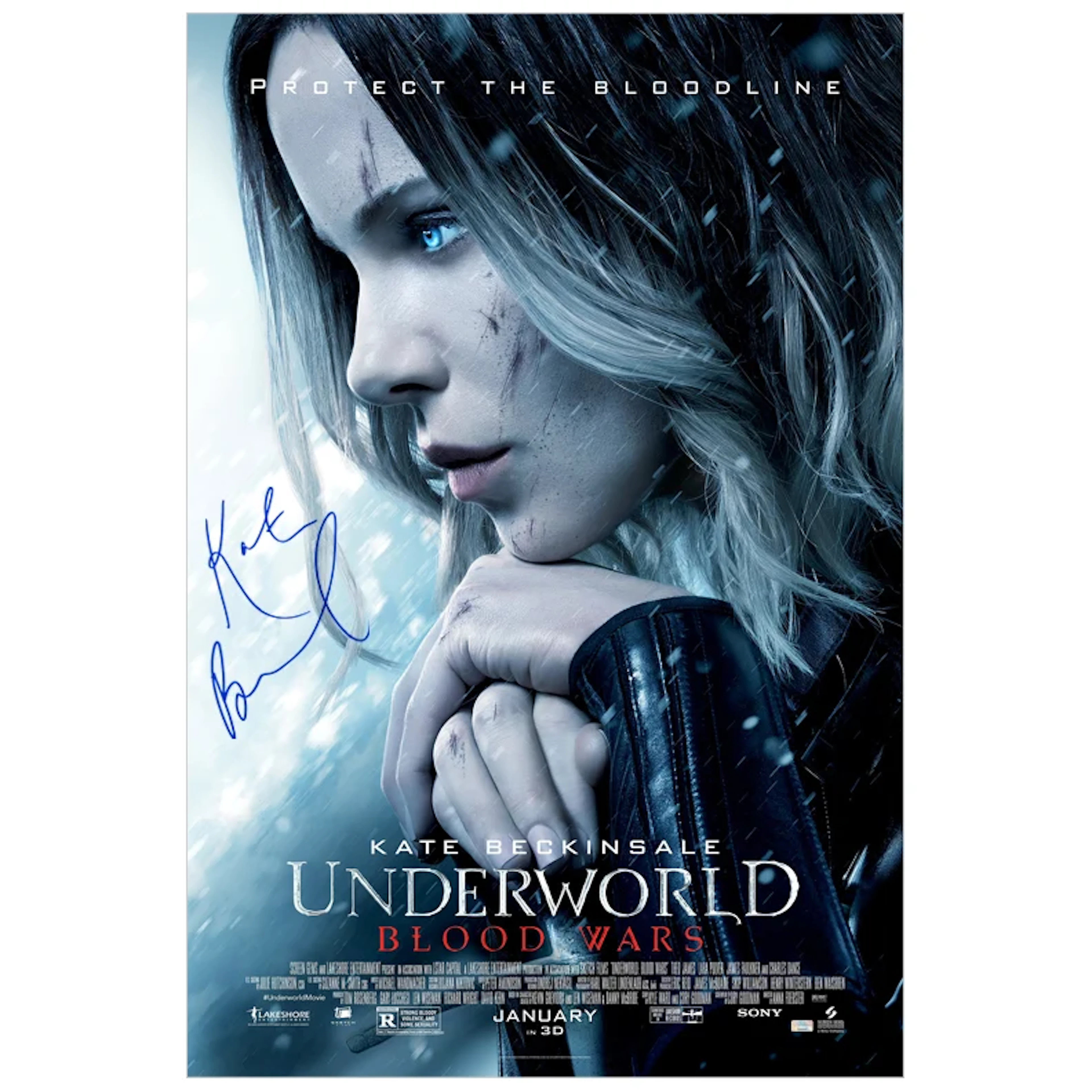 Kate Beckinsale Autographed 2016 Underworld Blood Wars Original 27x40