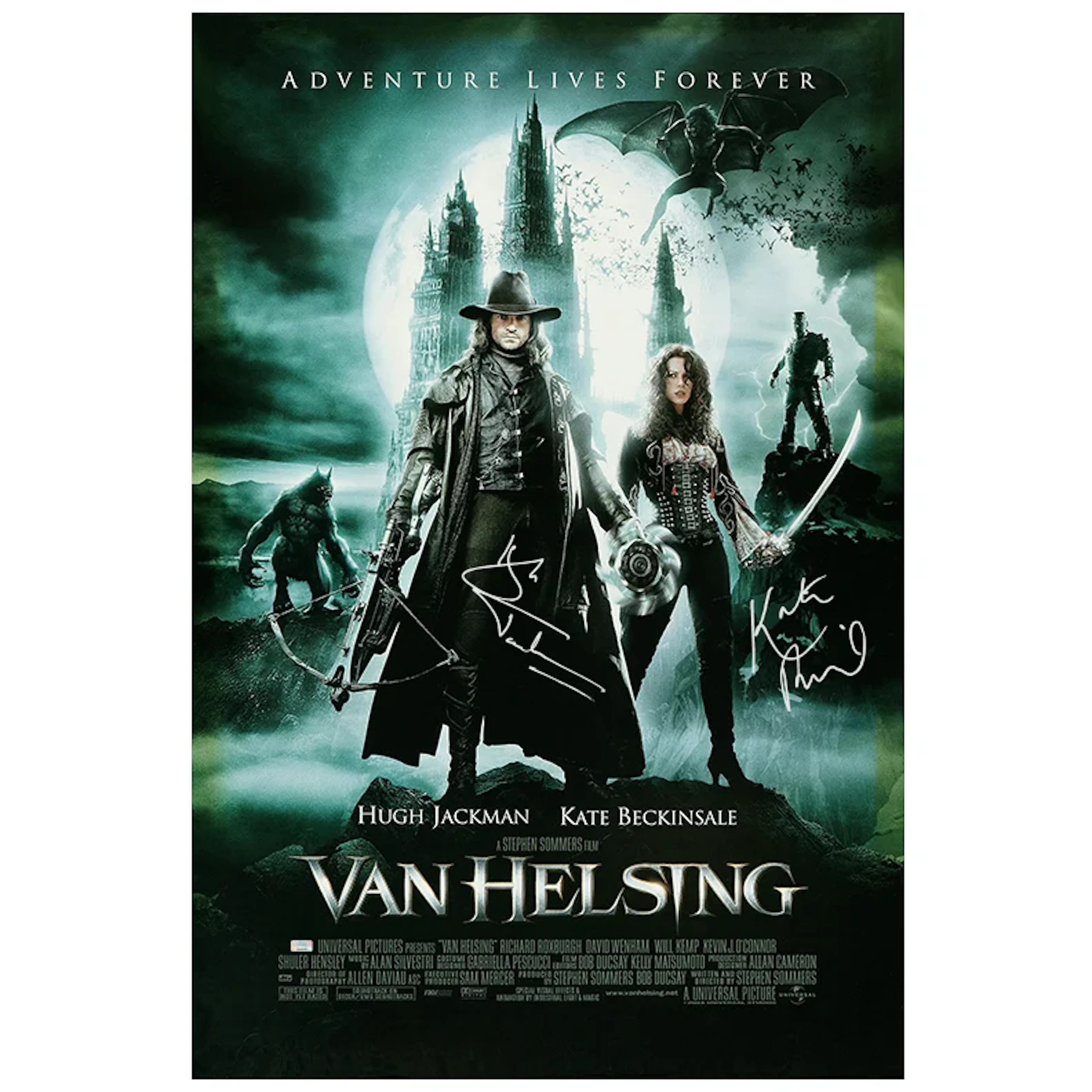 Hugh Jackman, Kate Beckinsale Autographed 2004 Van Helsing Original