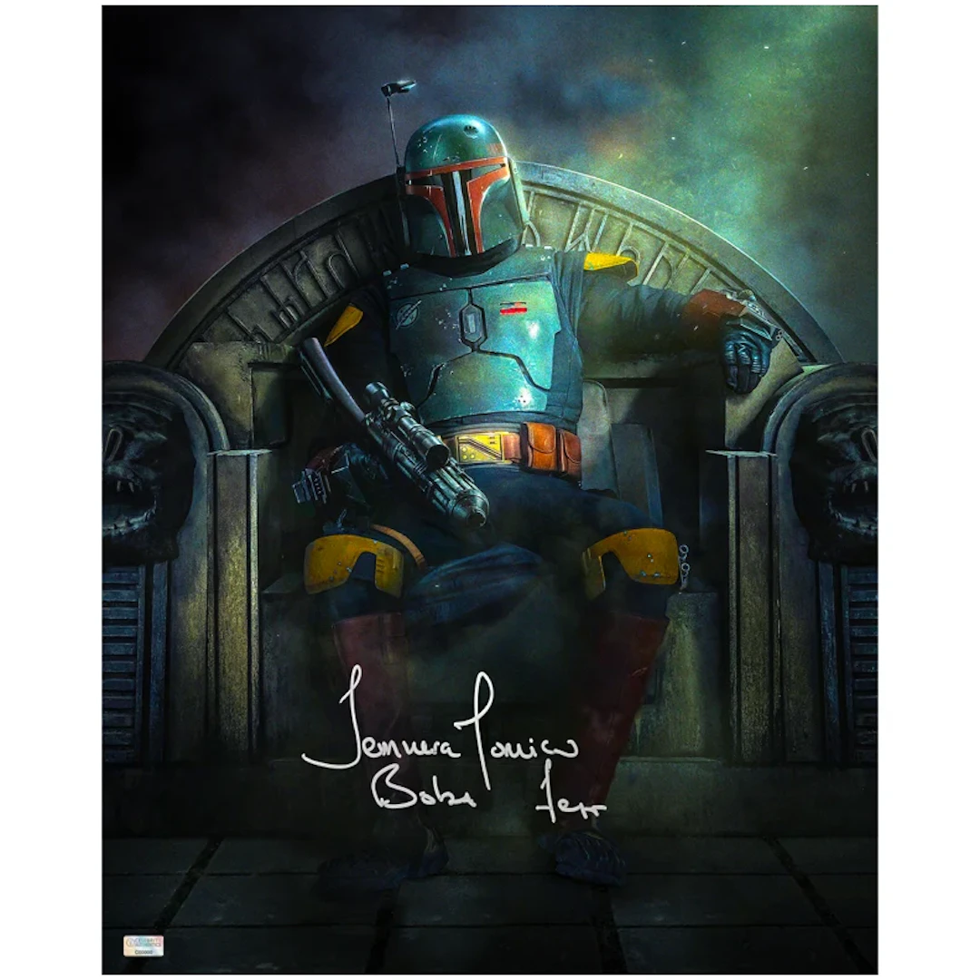 Temuera Morrison Autographed Star Wars The Book of Boba Fett The Throne