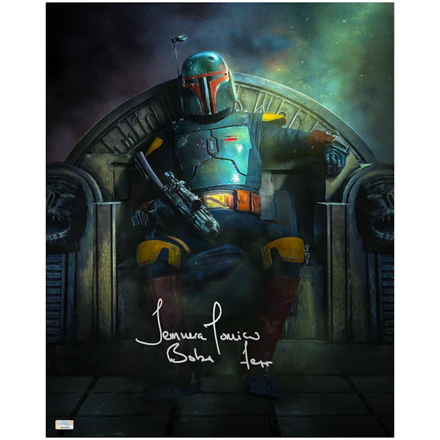Temuera Morrison Autographed Star Wars The Book of Boba Fett The Throne