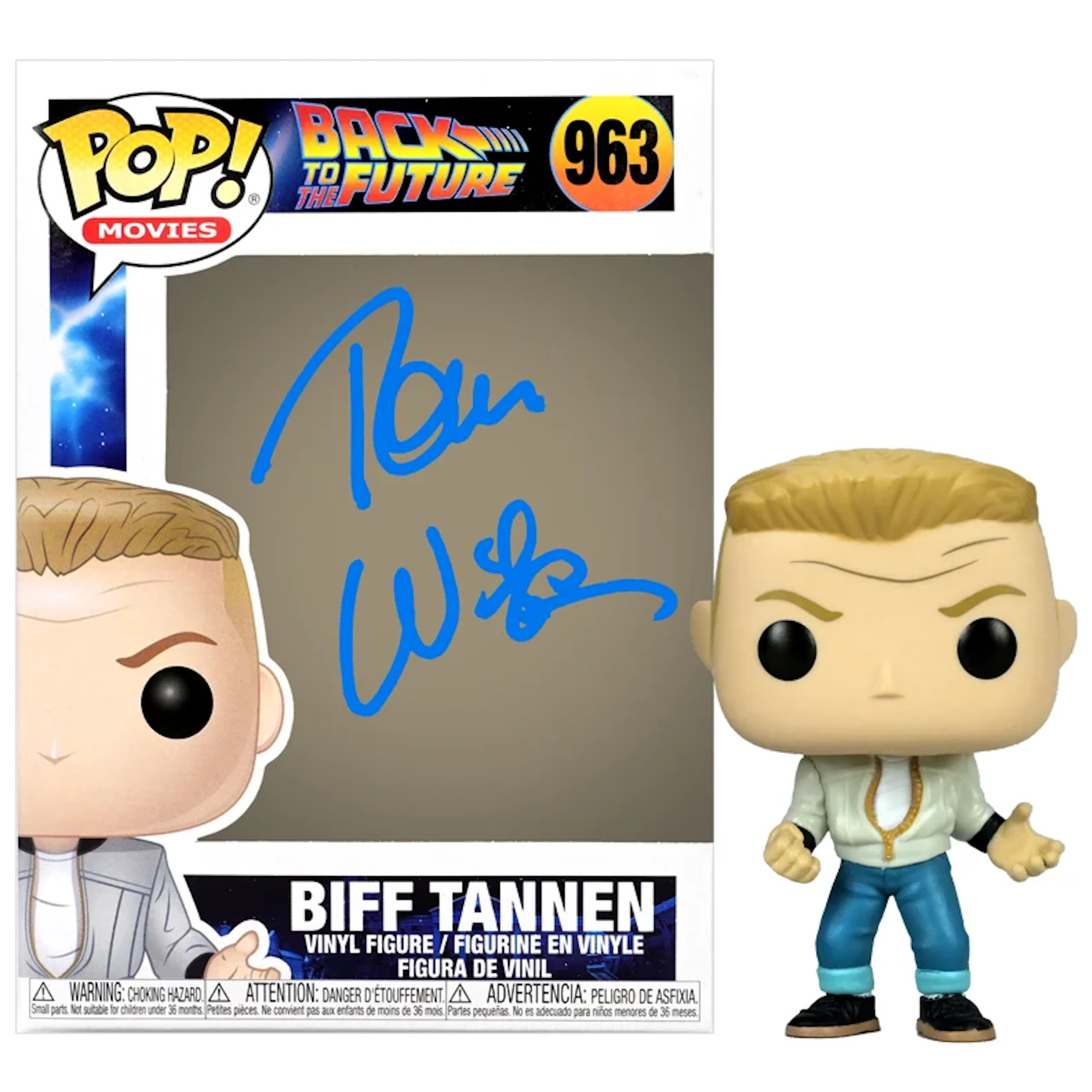 Tom Wilson Autographed Back to The Future Biff Tannen POP Vinyl #963
