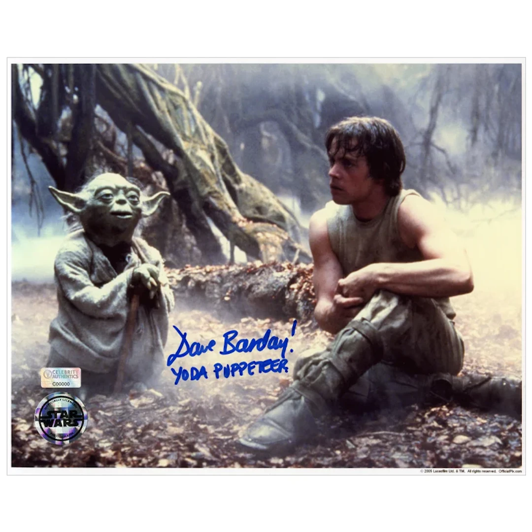 David Barclay Autographed Star Wars: The Empire Strikes Back Yoda