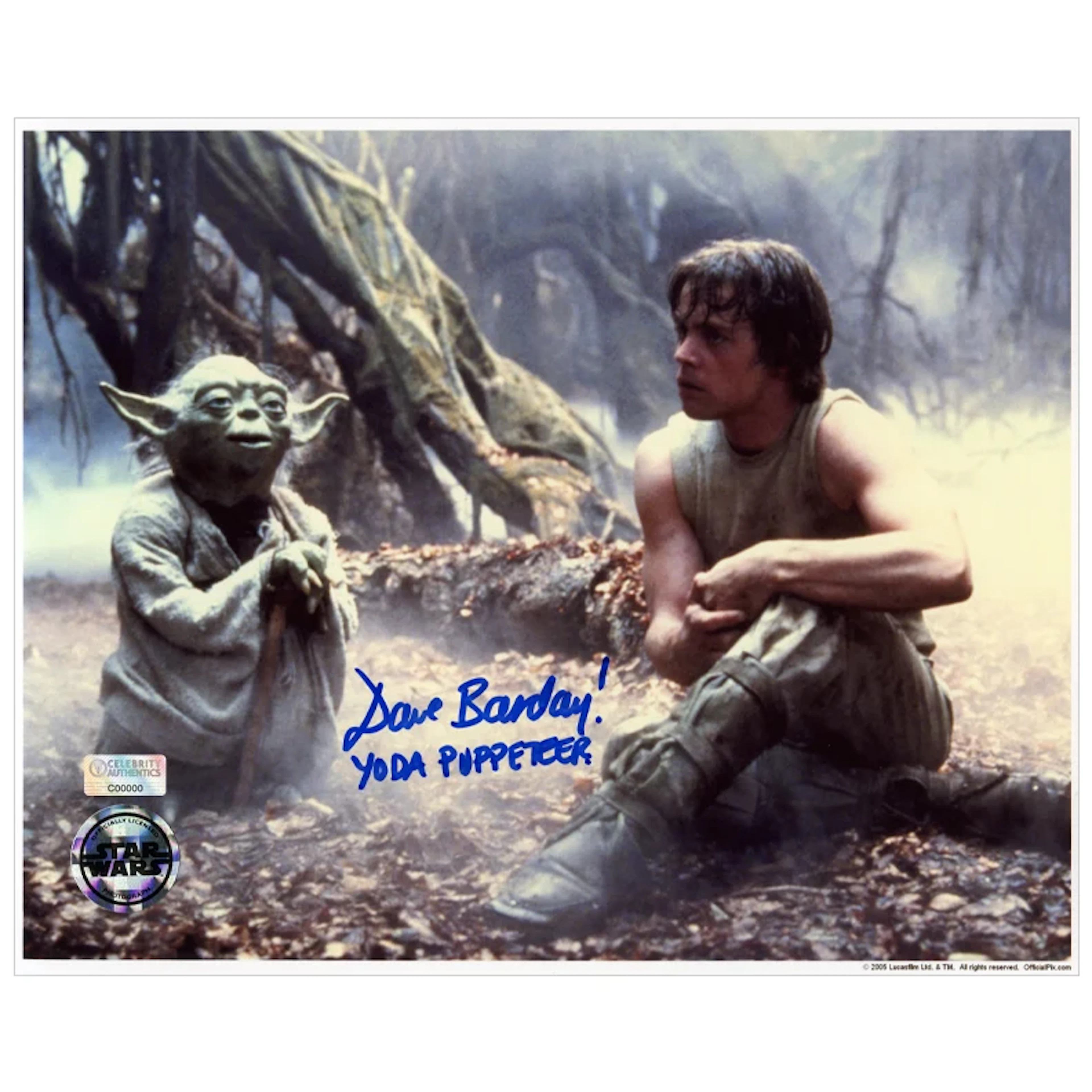 David Barclay Autographed Star Wars: The Empire Strikes Back Yoda