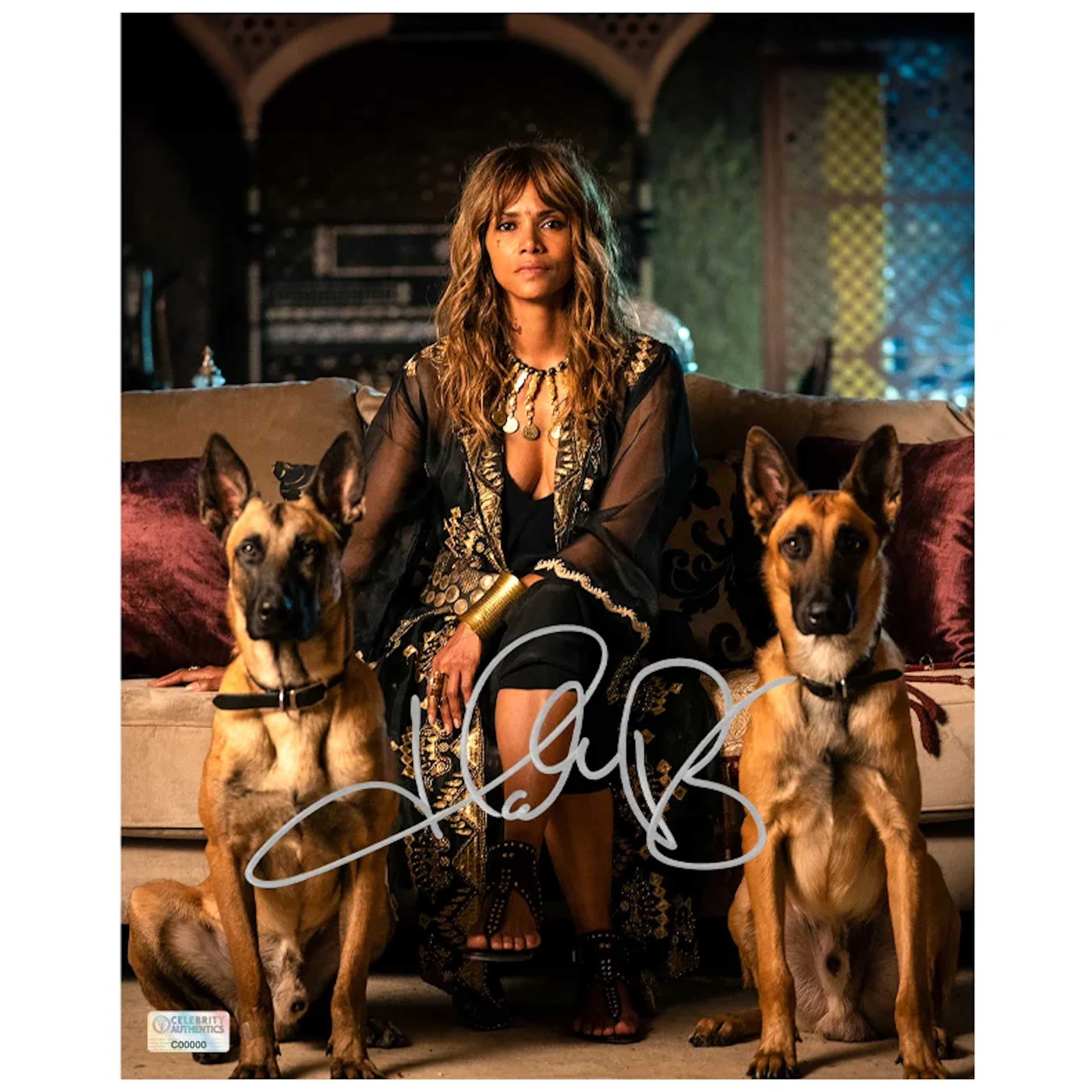 Halle Berry Autographed 2019 John Wick Sofia with Lerna and Orthrus 8x10 Photo