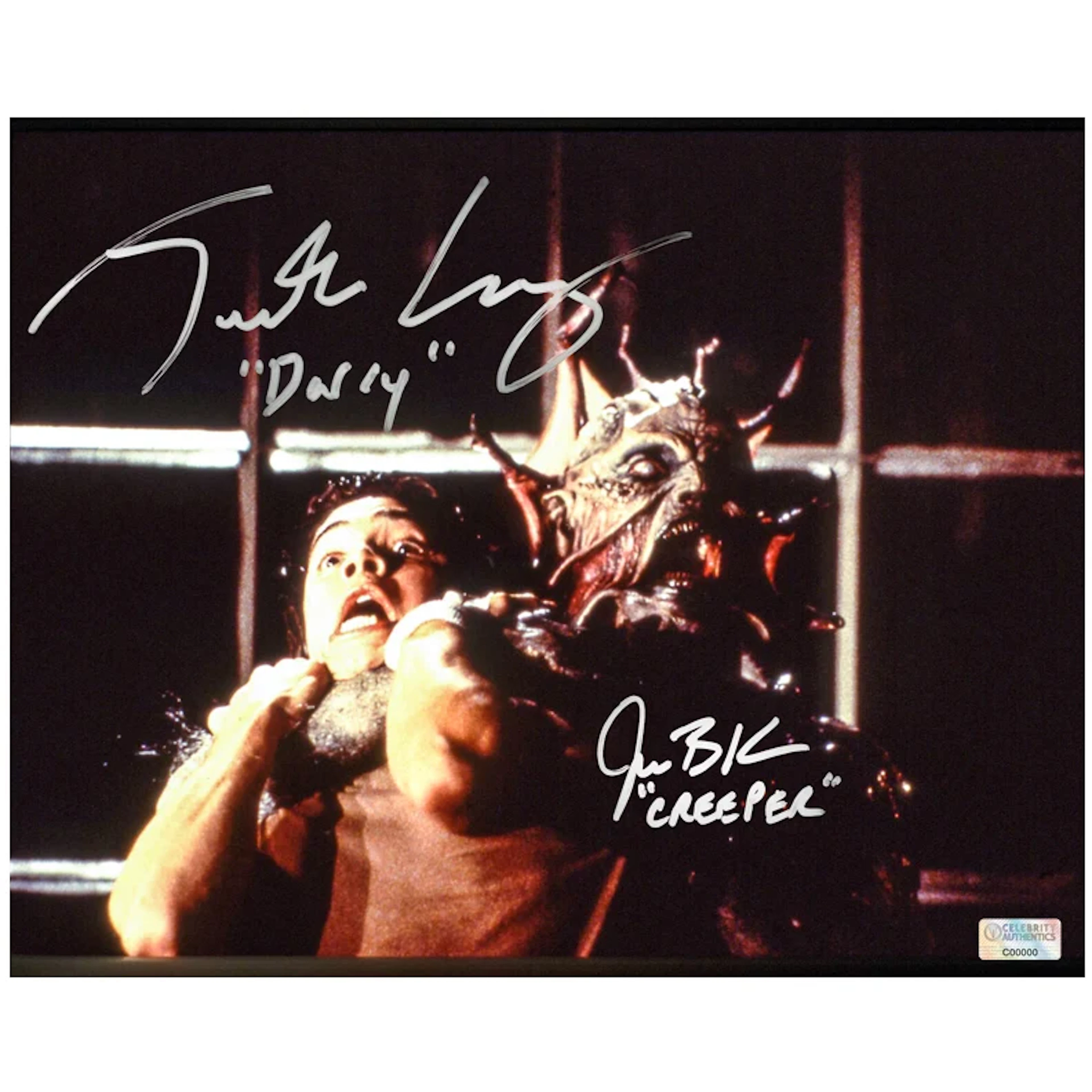 Jonathan Breck, Justin Long Autographed Jeepers Creepers The Creeper