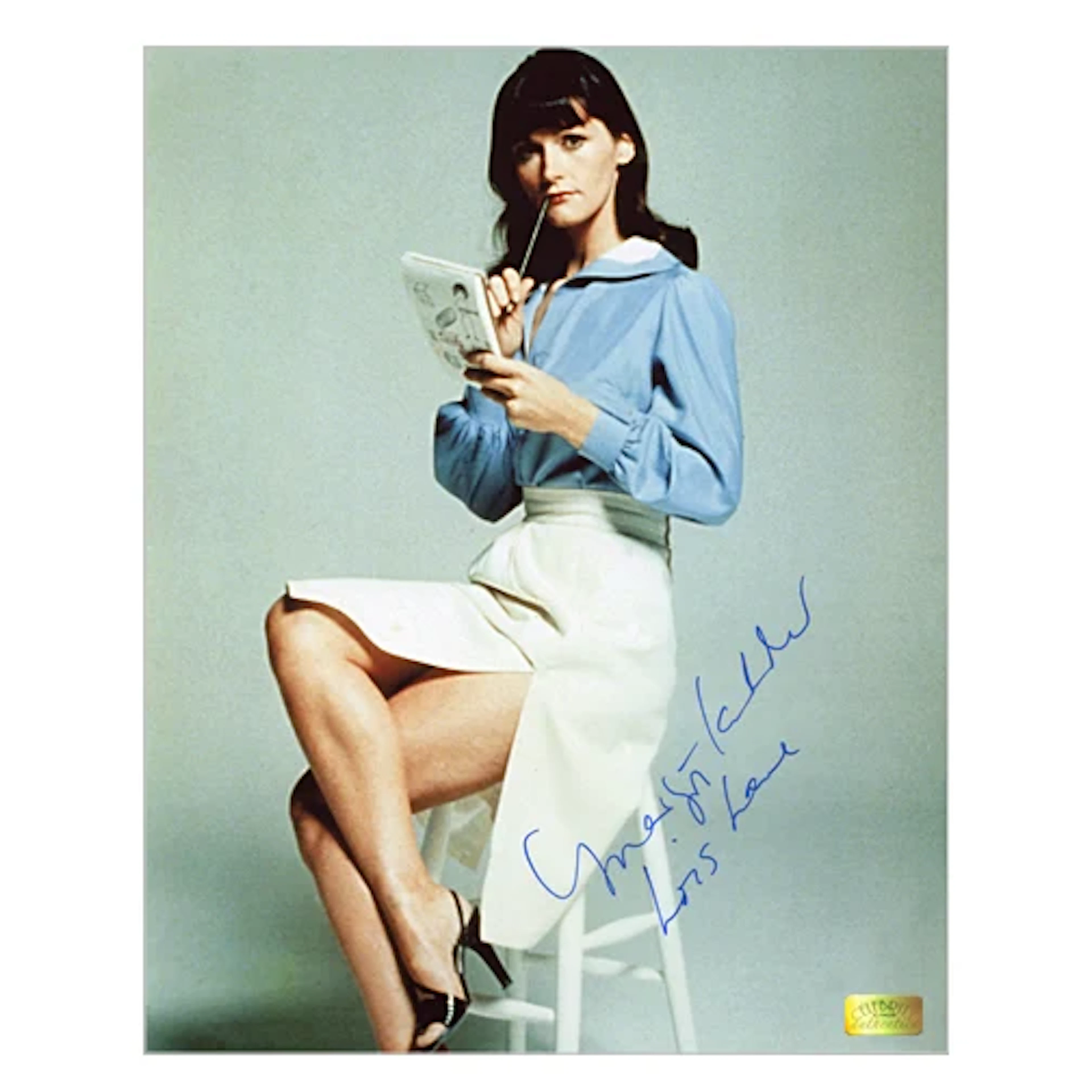 Margot Kidder Autographed Superman Lois Lane Notes 8x10 Photo