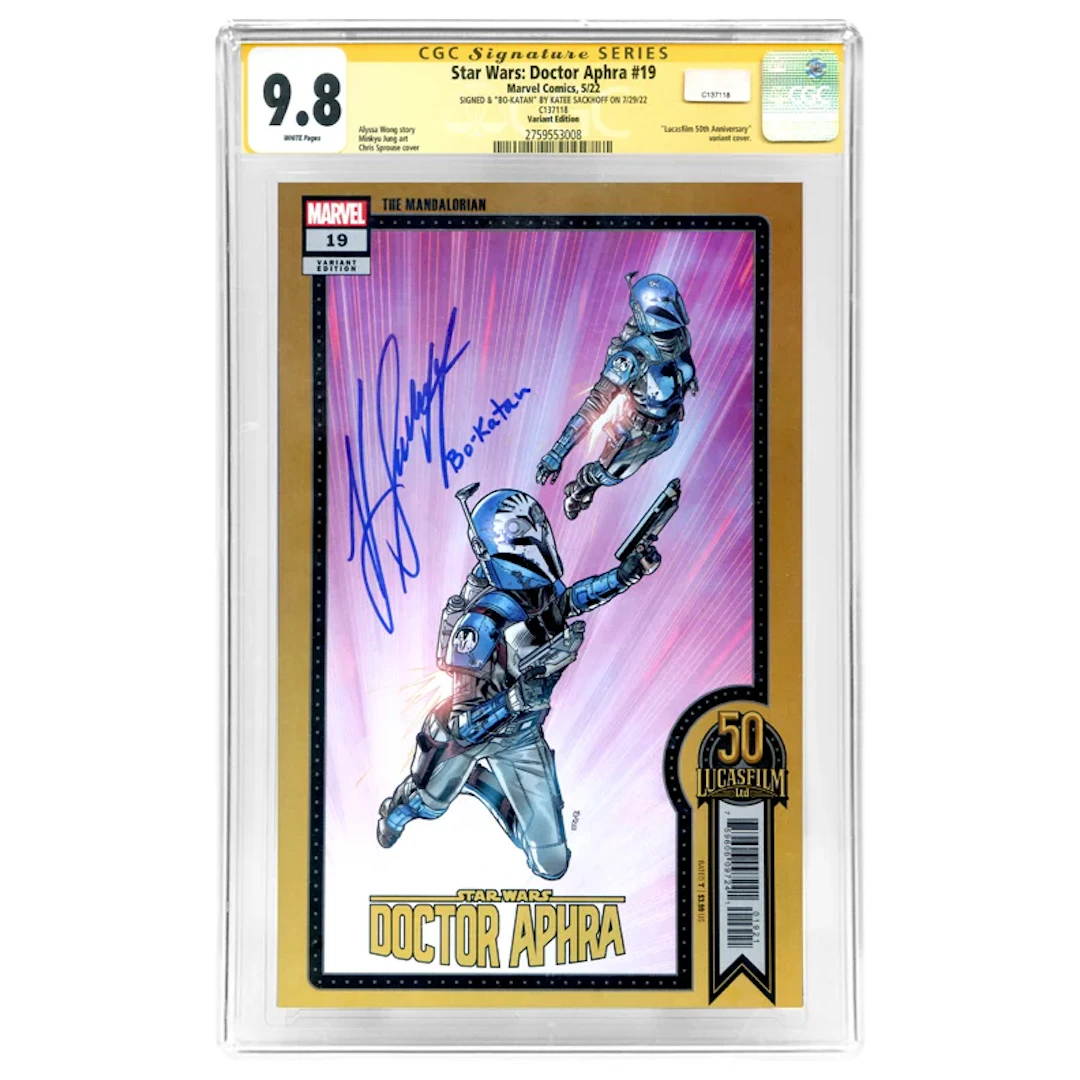 Katee Sackhoff Autographed Star Wars: Doctor Aphra #19 CGC SS 9.8