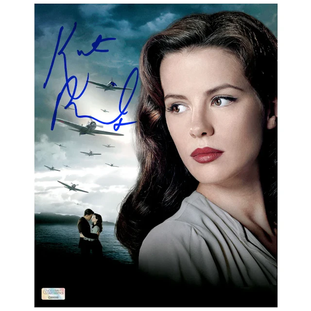 Kate Beckinsale Autographed 2001 Pearl Harbor Evelyn Johnson 8×10 Photo