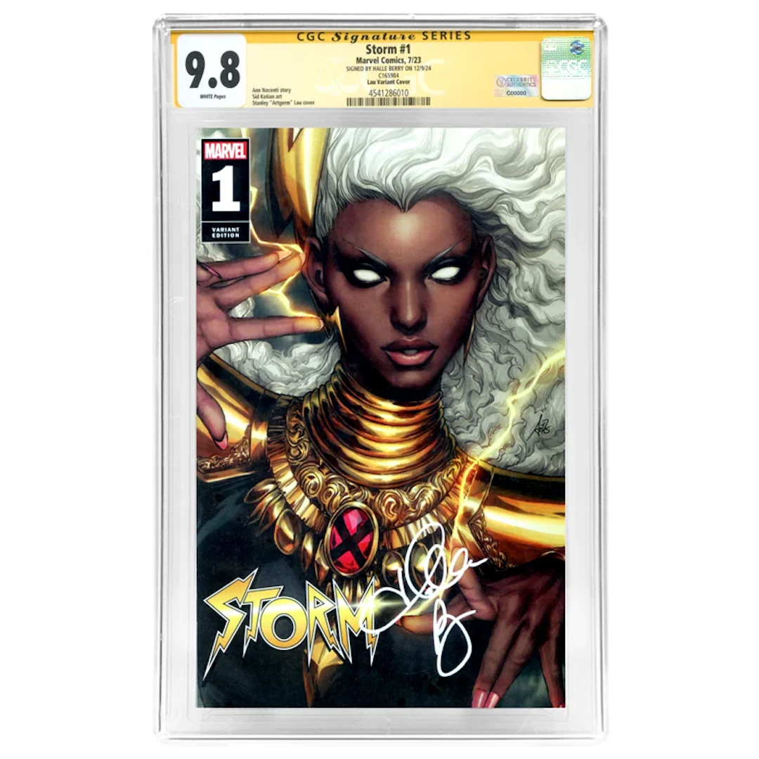 Halle Berry Autographed 2023 Storm #1 Lau Variant CGC SS 9.8