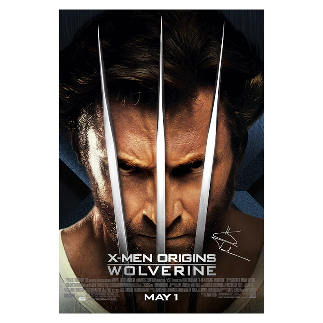 Hugh Jackman Autographed 2009 X-Men Origins: Wolverine Original 27x40
