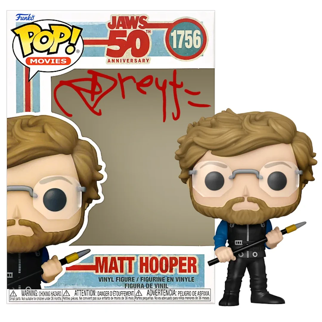 Richard Dreyfuss Autographed Jaws 50th Anniversary Matt Hooper Pop