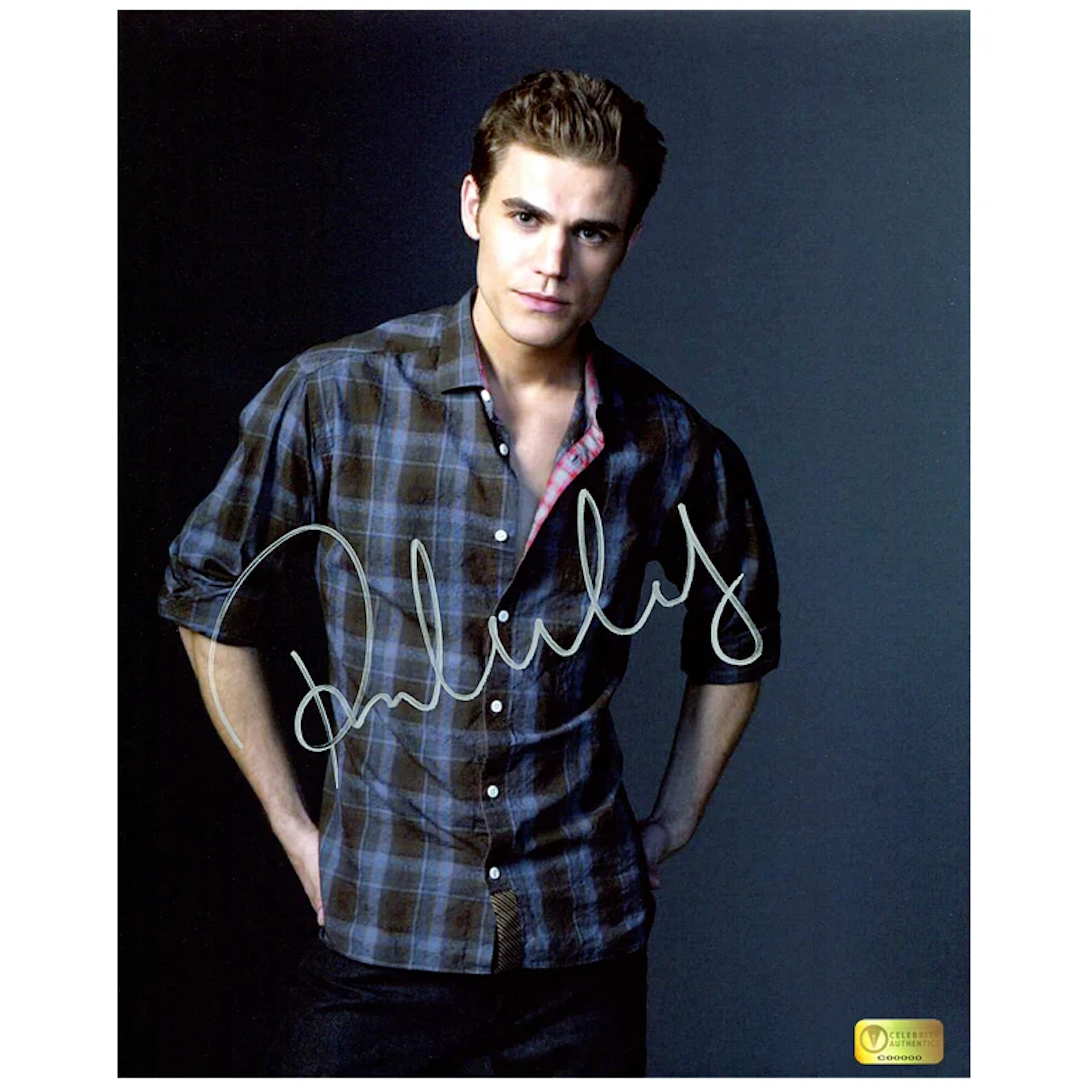 Paul Wesley Autographed 8×10 Studio Photo
