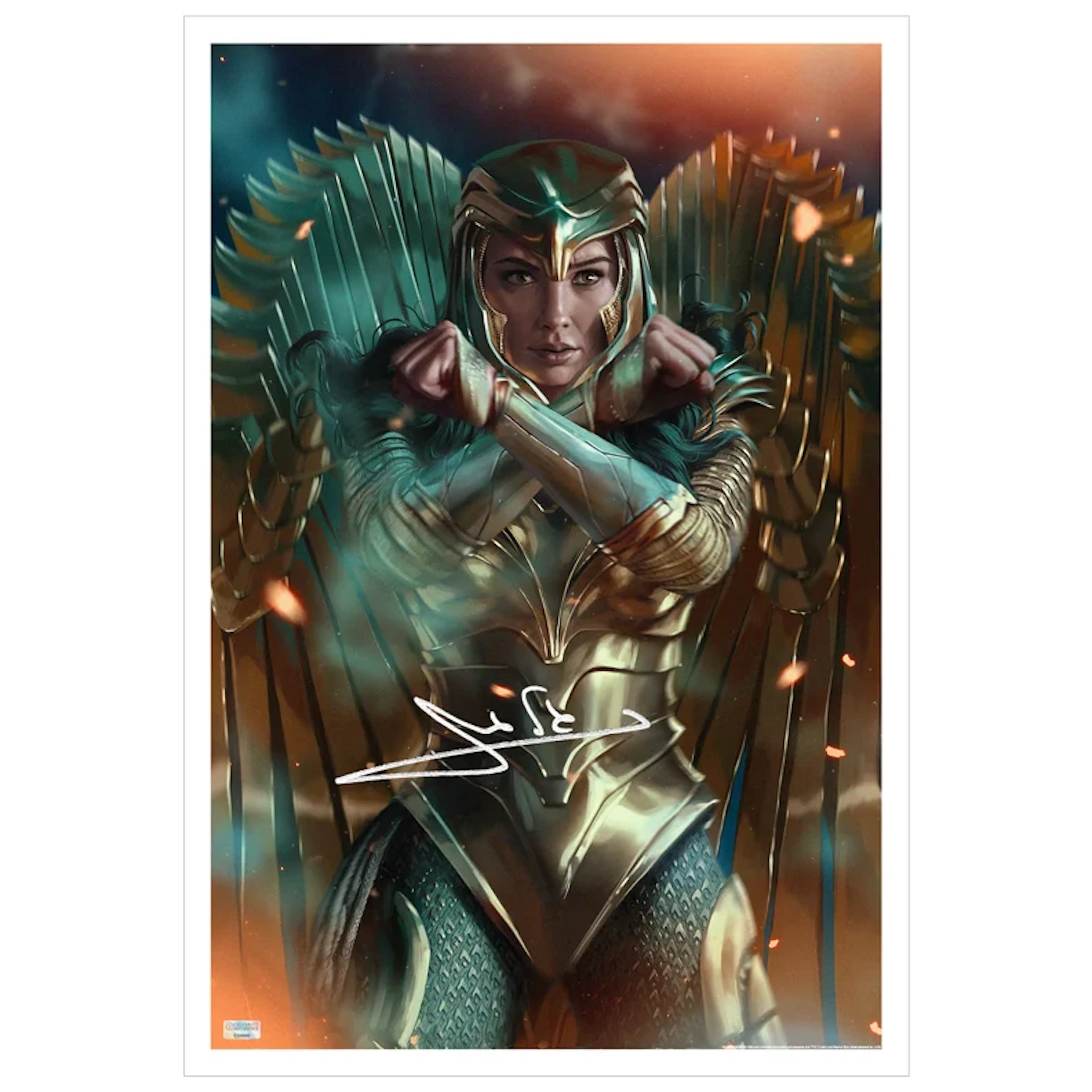 Gal Gadot Autographed Ann Bembi Wonder Woman 84 13x19 Giclee