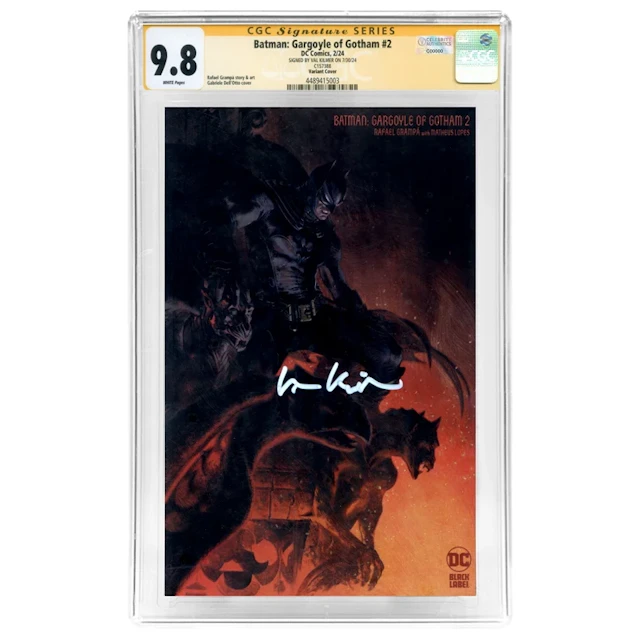 Val Kilmer Autographed 2023 Batman Gargoyle of Gotham #1 CGC SS 9.8