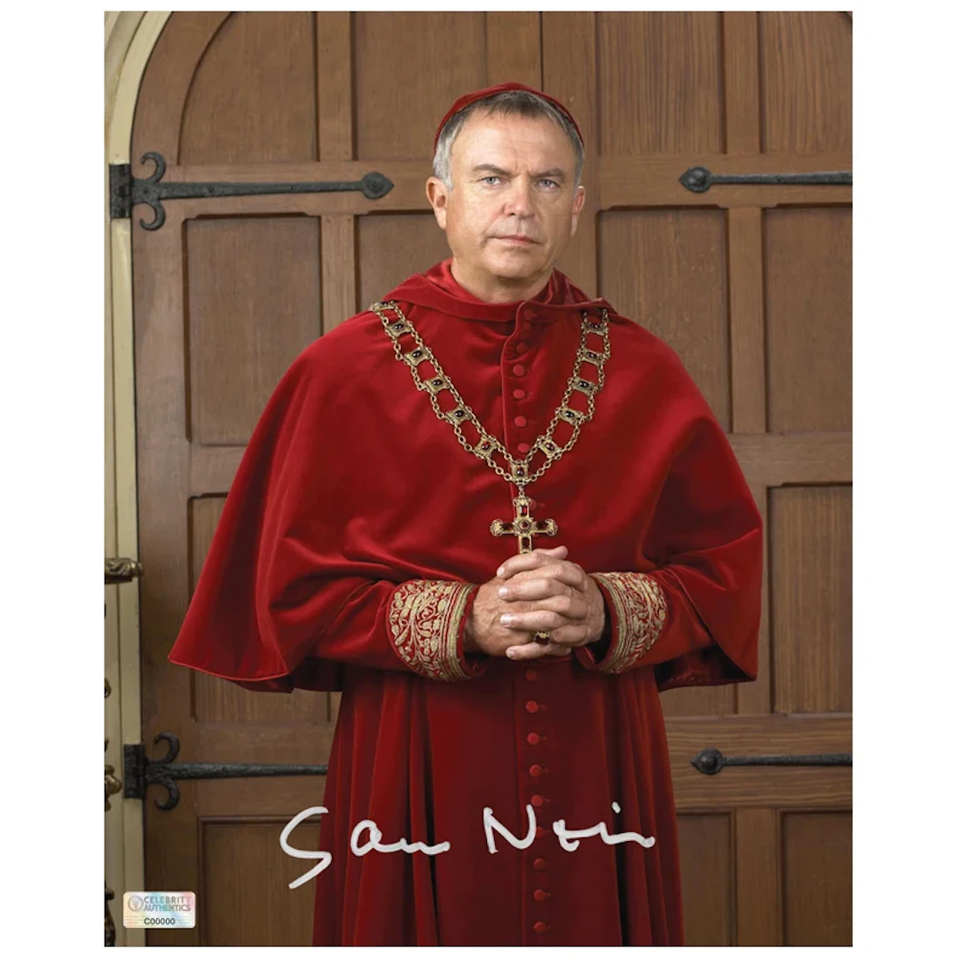 Sam Neill Autographed The Tudors Cardinal Wolsey 8x10 Photo Pre-Order