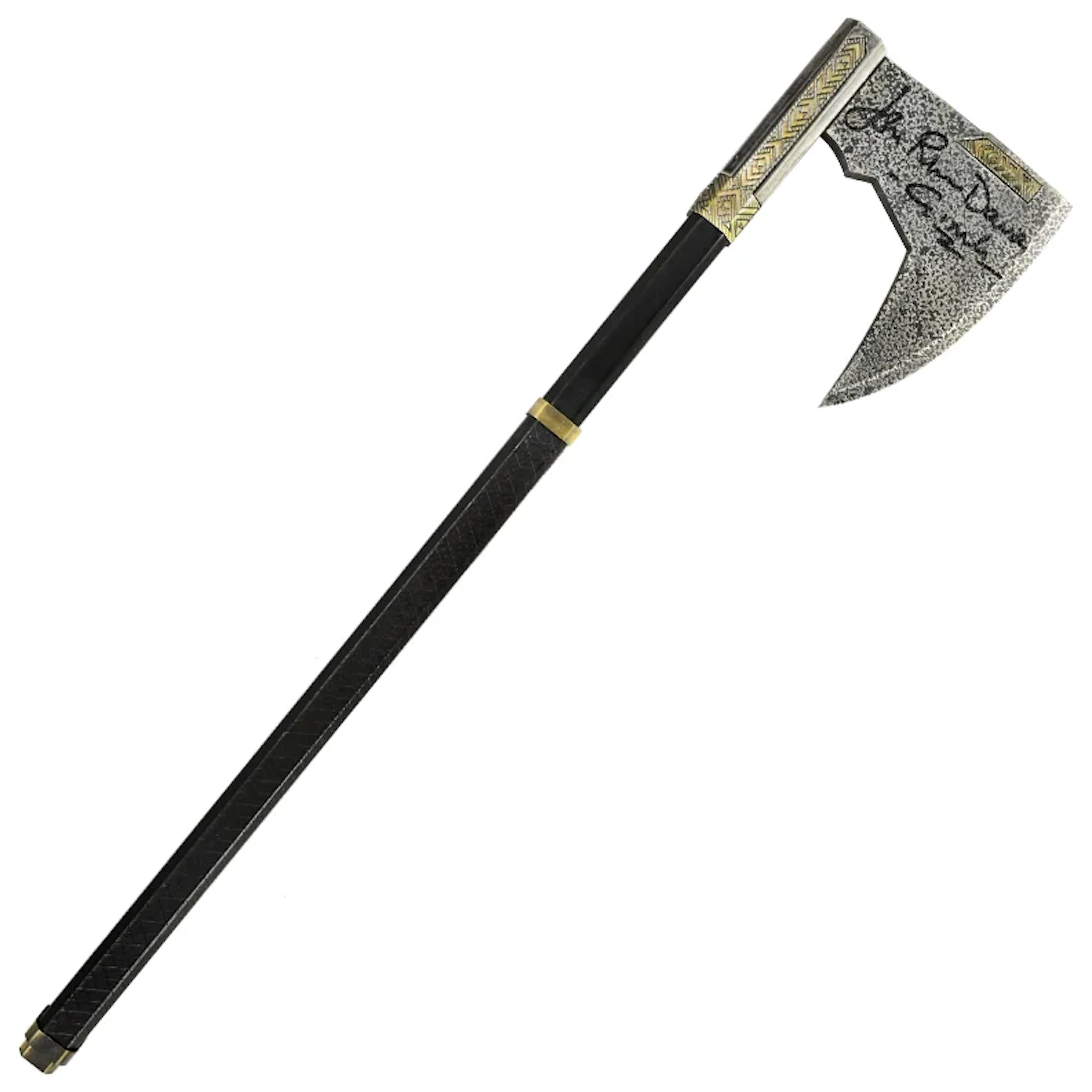 John Rhys-Davies Autographed Lord of the Rings Prop Replica Bearded
