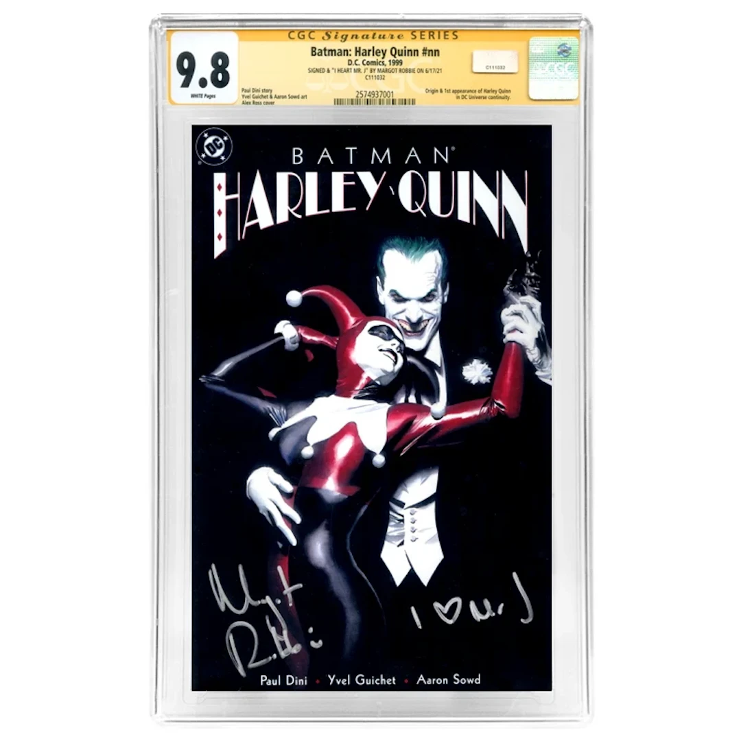 Margot Robbie Autographed 1999 Batman Harley Quinn #nn CGC SS 9.8